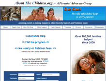 Tablet Screenshot of aboutthechildren.org